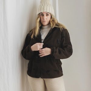 SOLD Vintage Woolrich Fleece zip up jacket size M